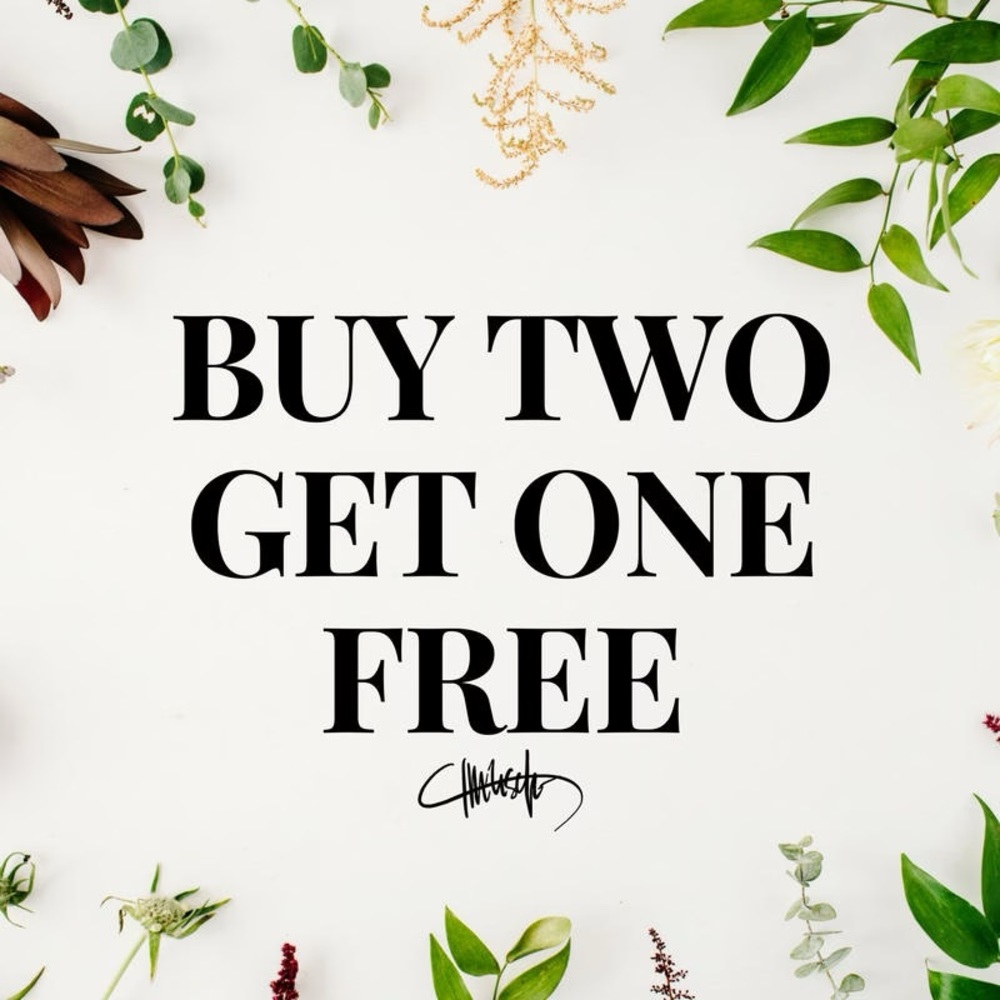 Bundle Three Items At Full Price Get the Lowest Priced One Free!